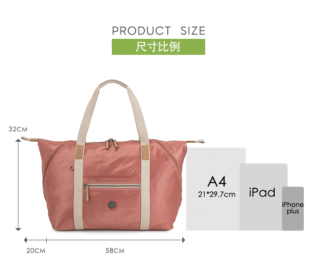Kipling 城市探索玫瑰粉手提側背包-ART M-EDGELAND系列