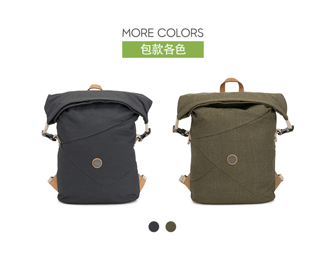 Kipling 城市探索霧灰插扣3way百變後背包-REDRO-EDGELAND系列