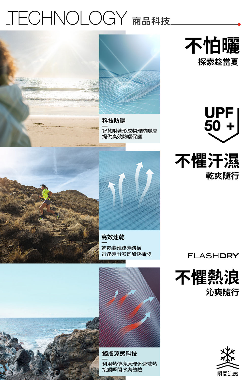 女款藍色UPF防曬防風外套